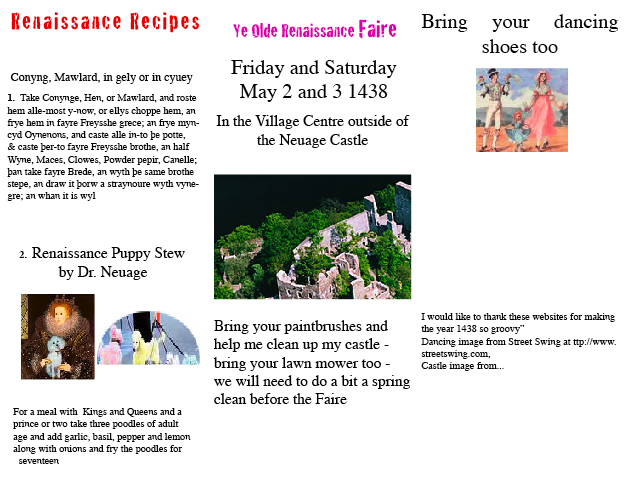 brochure renaissance